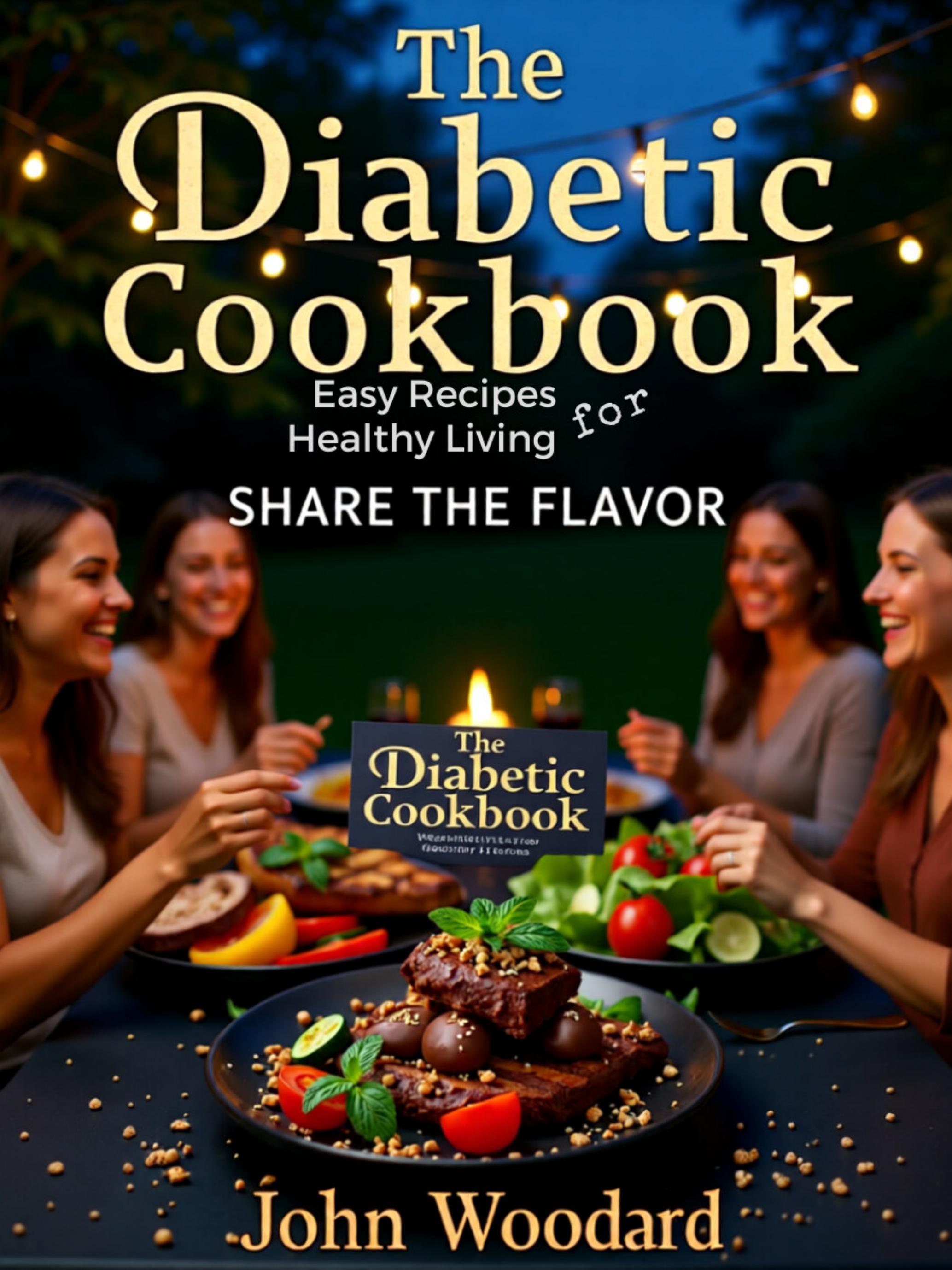 The Diabetic Cookbook: Easy Recipes for Healthy Living recipe book cover